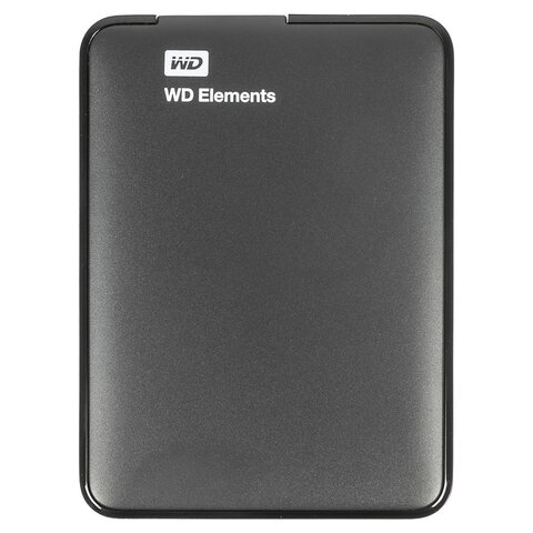 Внешний жесткий диск WD Elements Portable 1TB, 2.5", USB 3.0, черный, WDBUZG0010BBK-WESN