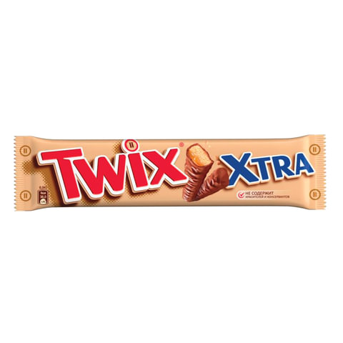 Шоколадный батончик TWIX (Твикс) "Extra", 82 г, 10149781