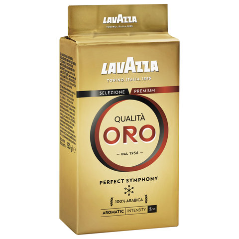 Кофе молотый LAVAZZA "Qualita Oro", арабика 100%, 250 г, 1991