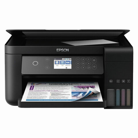 МФУ струйное EPSON L6160 "3 в 1" А4, 33 стр./мин (ч/б), 20 стр./мин (цвет.), 4800х1200, ДУПЛЕКС, сетевая карта, C11CG21404