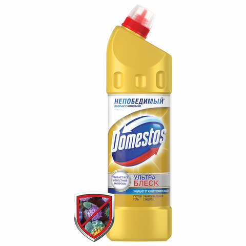 Средство для уборки туалета 1 л, DOMESTOS (Доместос) "Ультра Блеск", гель, 67068933