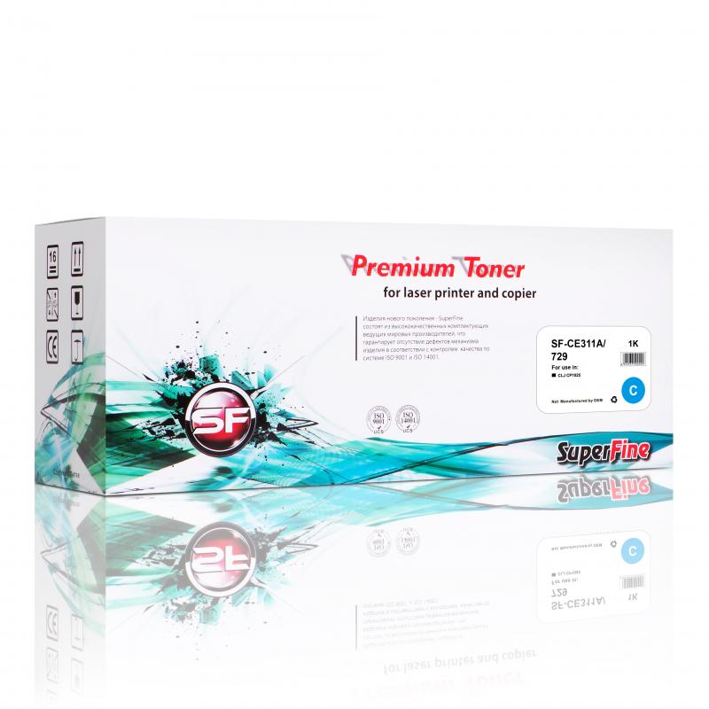 Картридж HP CE311A/CF351A/CRG729 UNIVERSAL  CLJ CP1025/M176/M177 1K cyan Premium SuperFine